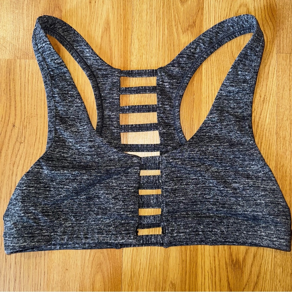 Pink VS Victoria’s Secret Strappy Sports Bra gray